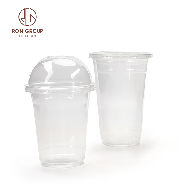 wholesale clear PET disposable 16oz bubble milktea plastic cup suppliers