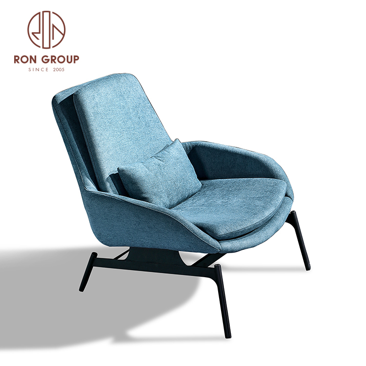 Foshan furniture comfortable Metal leg luxury lounge chair leisure chair 