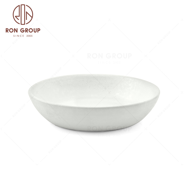 RNPCT1904-6D Customized Raindrop White Style Restaurant Hotel Bar Cafe Wedding Suace Plate