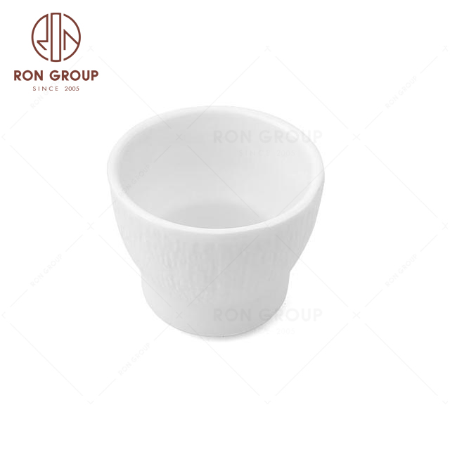 MN088 Wholesale white color restaurant hotel club bar banquet party wedding prefered daytime Melamine tea water cup