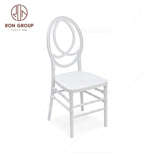 Event and wedding furniture white resin phoenix chair