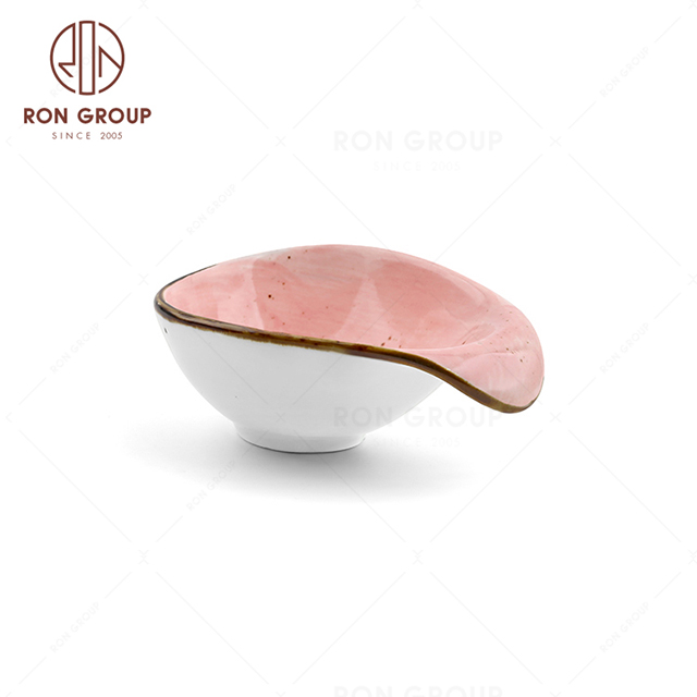 RonGroup New Color Chip Proof  Collection Shell Pink - Snack Plate 
