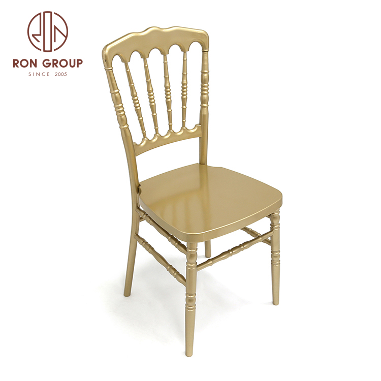 Gold resin plastic napoleon chair wedding chiavari chair events for sale