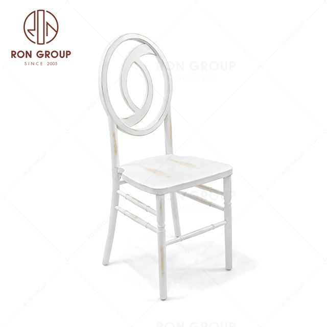 RNFH4-14C Acacia wood elm wood White color restaurant furniture hotel banquet party wedding chair