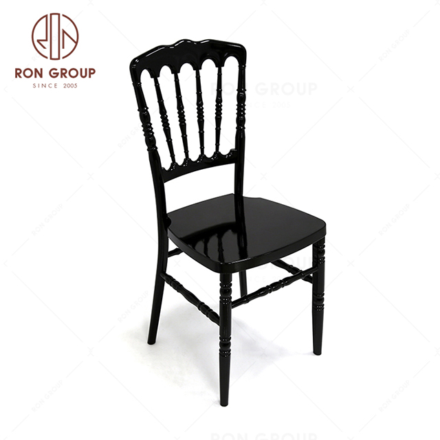 Black resin plastic napoleon chair wedding chiavari chair events for sale