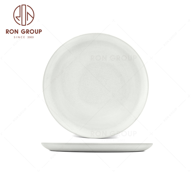 RNPCT04-3C-4C Factory Wholesale Raindrop White Style Restaurant Hotel Bar Cafe Wedding Shallow Plate