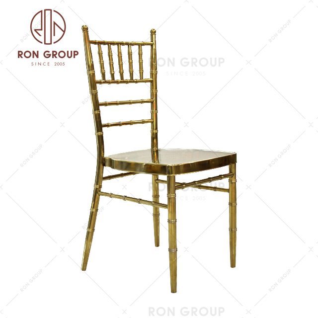 wholesale wedding gold chair and event metal stacking stainless steel chiavari chair