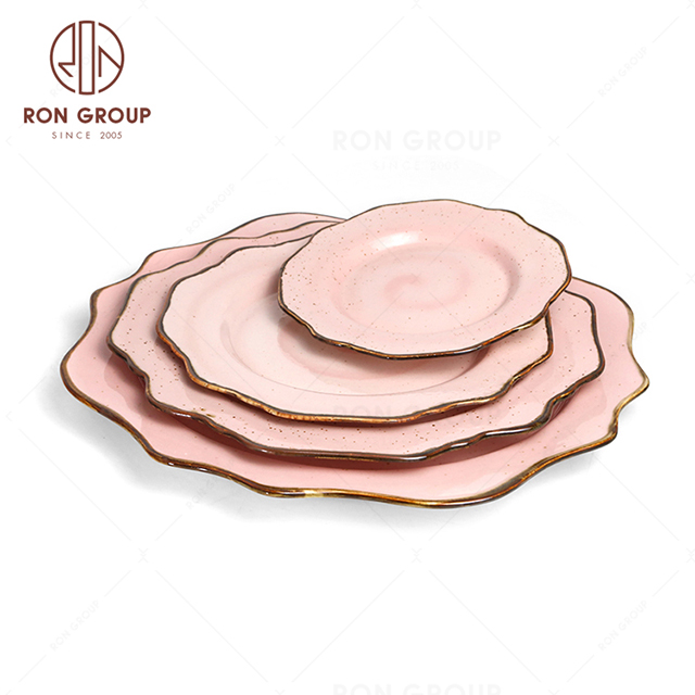 RonGroup New Color Chip Proof  Collection Shell Pink - Charger Plate 