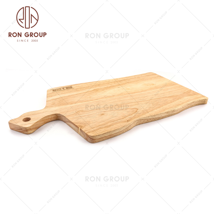 Custom Logo Decorative Oak Wood Serving Wooden Tray Pizza Board 