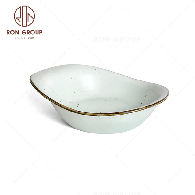 RonGroup New Color Chip Proof  Collection Misty White Bule -  Salad Bowl