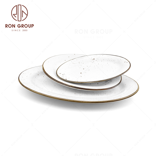 RonGroup New Color Chip Proof  Collection Cream White  - Fish Plate 