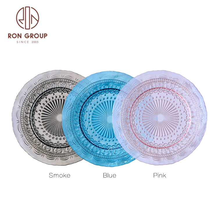 Wholesale Cheap Plates For Wedding Charger Plate Glass Decoration  Chargers Plates Glass
