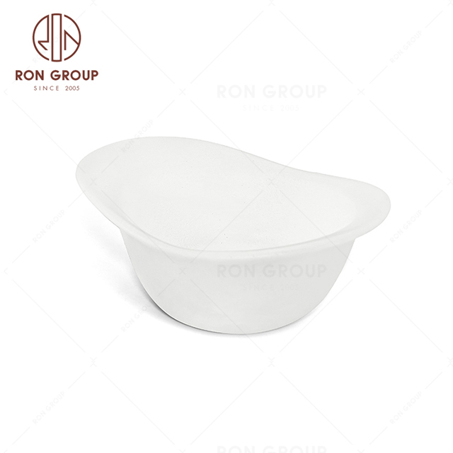 RNPCE013-Hot Sale Frosted White Style Restaurant Hotel Bar Cafe Wedding Snack Bowl