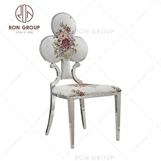 2021 royal modern silver decoration chairs furniture for wedding hall banquet