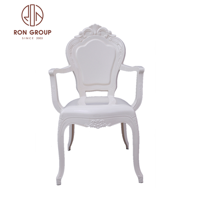 Hot Sell Stacking Wedding White Plastic Crystal Bella Chair For Sale