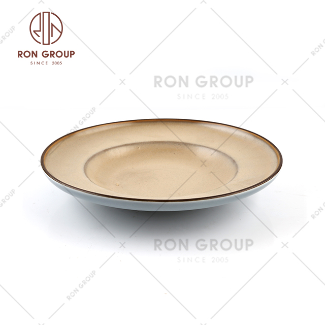 Fine dining restaurant use porcelain dish wholesale dinner dishes ceramic plates 