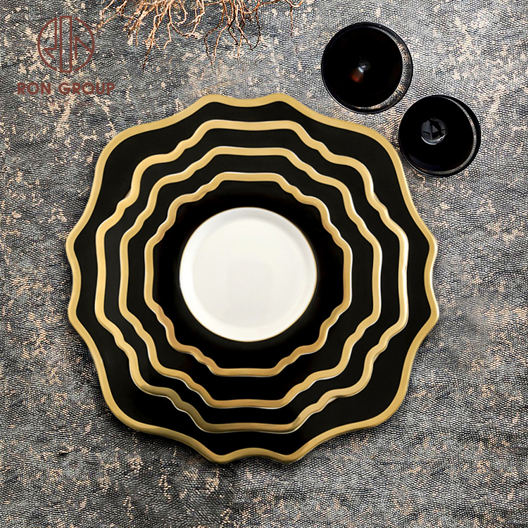 ceramic porcelain dinner plates sets for wedding party event restaurant or hotel