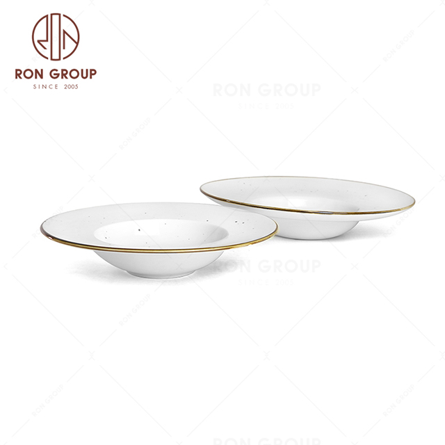 RonGroup New Color Chip Proof  Collection Cream White  -  Hat Shape Plate 