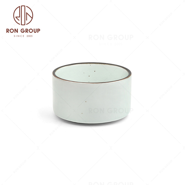 ​RonGroup New Color Chip Proof  Collection Misty White Bule - Sauce Bowl