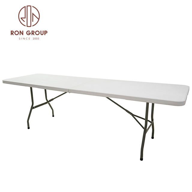 Cheap Outdoor Party Hdpe White Plastic Banquet Folding Tables Banquet Outdoor Products For Sale