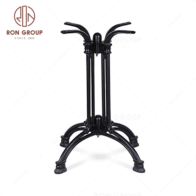 Wholesale Furniture Legs black antique metal wrought iron coffee table Strongest legs