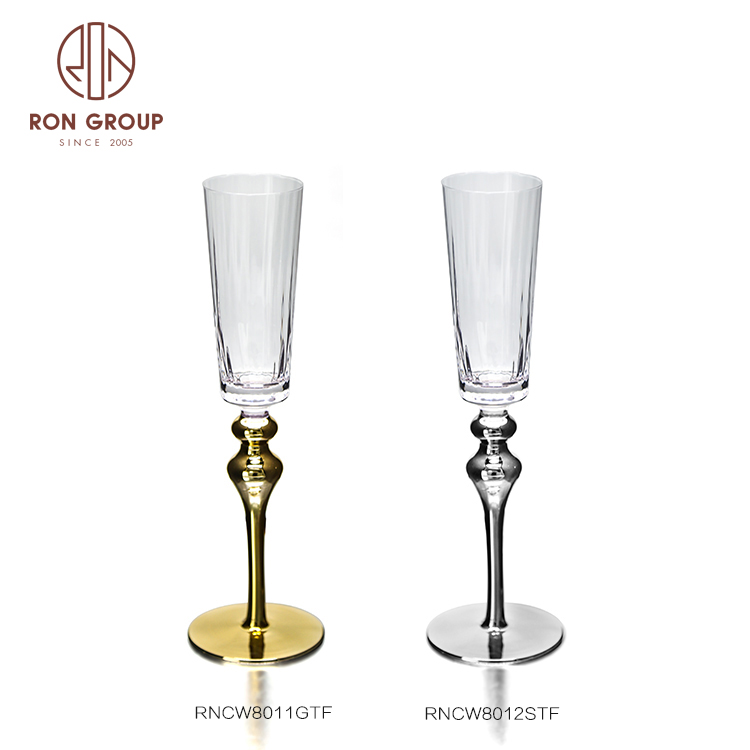 Wedding Decoration Luxury Crystal Champagne Flute Wine Glasses Goblet 