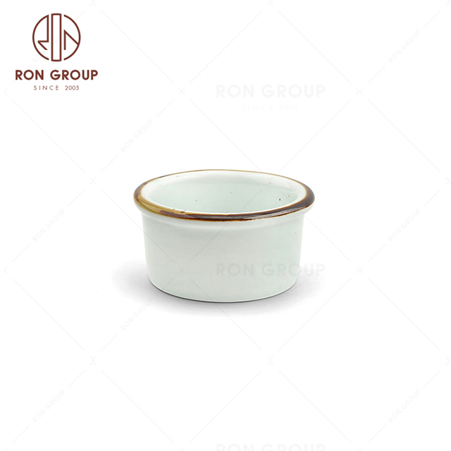 RonGroup New Color Chip Proof  Collection Misty White Bule - Paste Bowl