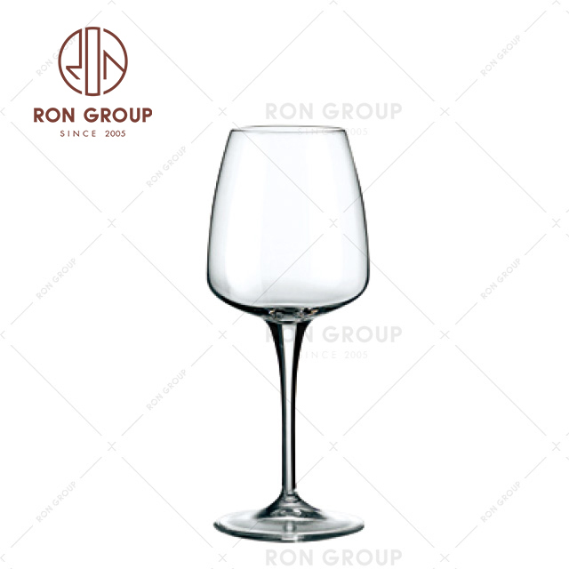 top selling clear mouth-blown personalized wine glass 