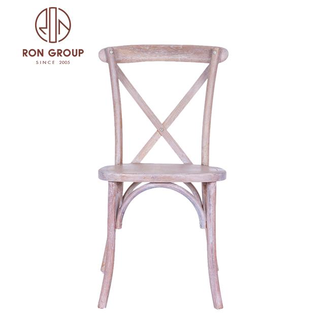 Wholesale good quality event stackable bistro wood wedding chair