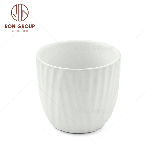 RNPCT1903-10D High Quality Raindrop White Style Restaurant Hotel Bar Cafe Wedding Blade Cup