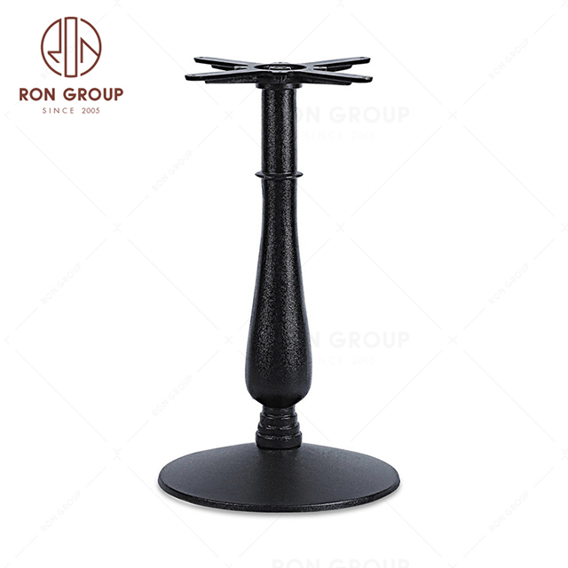 Classical metal restaurant table base factory modern iron cross legs cafe table base