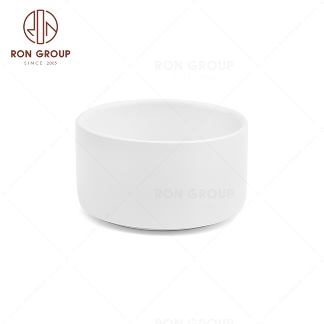 RonGroup New Color Matte White Chip Proof Porcelain  Collection - Ceramic Dinnerware Sauce bowl