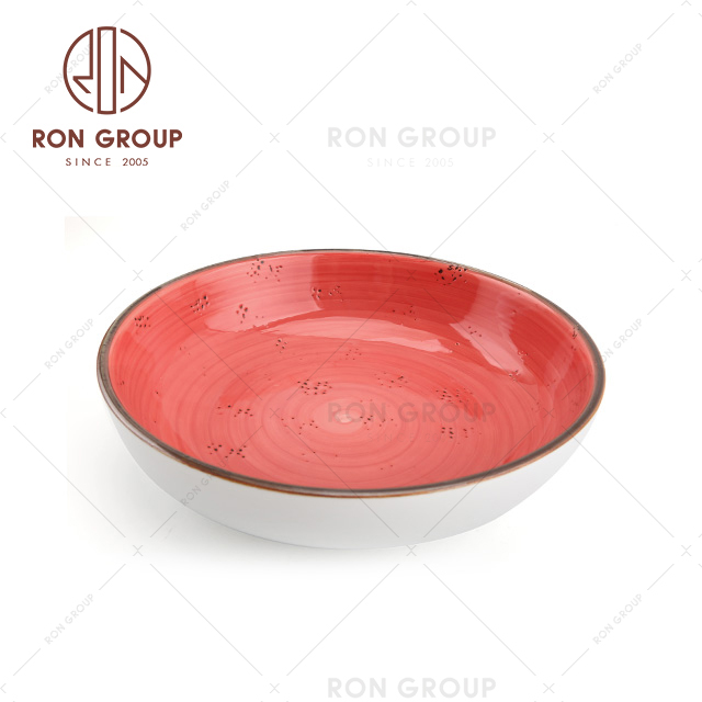 Restaurant manufacturer dinner porcelain crockery soup plates