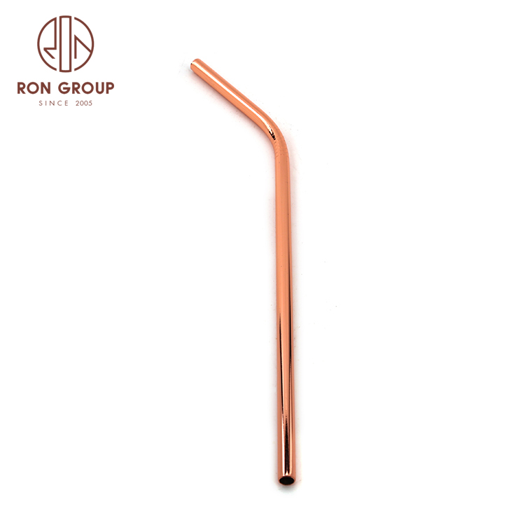 Eco stainless steel straight drinking small diameter reusable colorful drinking metal straw