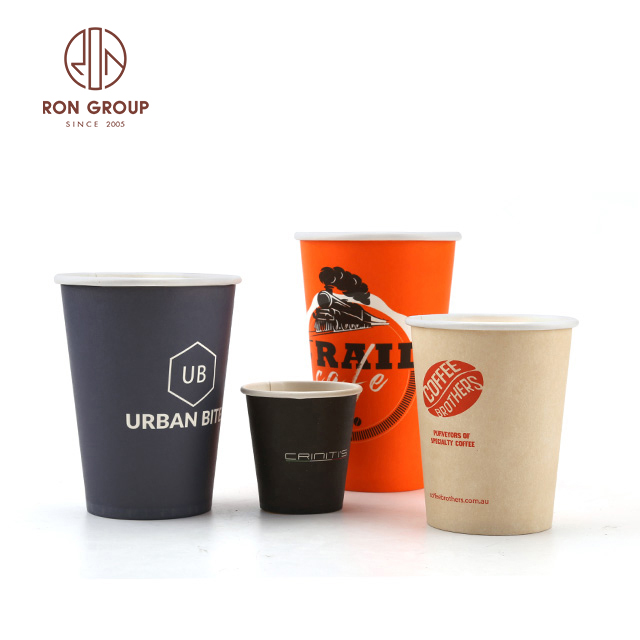 Wholesale Disposable Take Away Paper Hot Coffee Cup Sleeve With Logo Printing