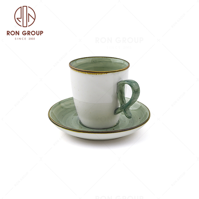 Coffee espresso cup ceramic turkish tea cup and saucer set