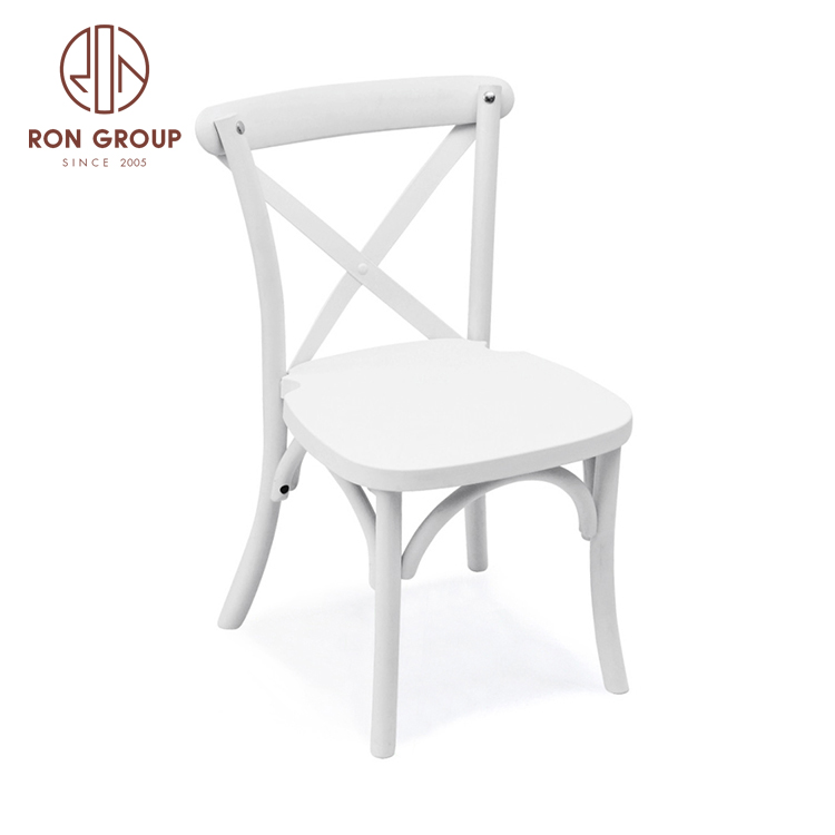 Kids white resin pp wholesale cross back chair stackable party chair X back plastic kids chair