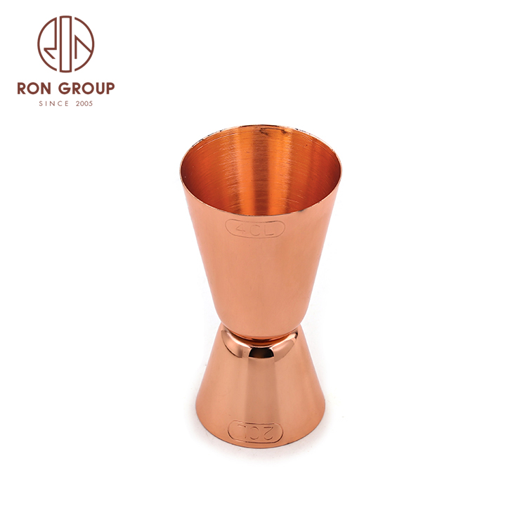 Copper plating double jigger Bar measuring cup