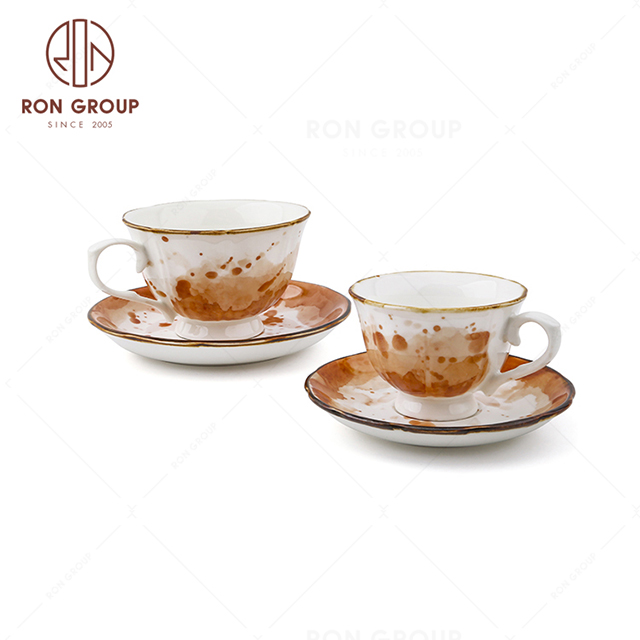 Teacup and Saucer Sets Vintage Royal Bone China Tea Cup Set