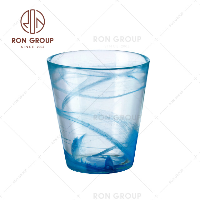 Hot sale colorful drinkware water glass cup