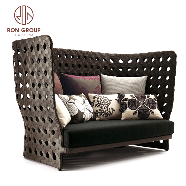 Wholesale furniture supplier Garden sofa set outdoor sectional waterproof rattan patio sofa 