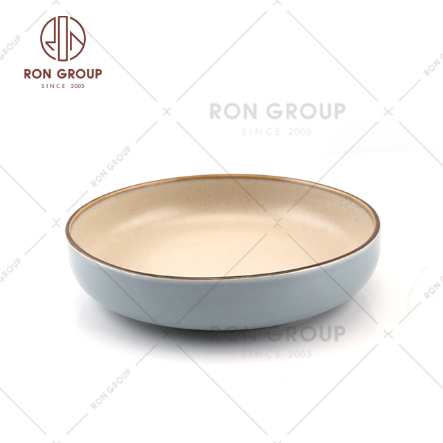 Wholesale 6“/8” Large Serving Bowl Set Pasta Salad Ceramic Bowls And Plates