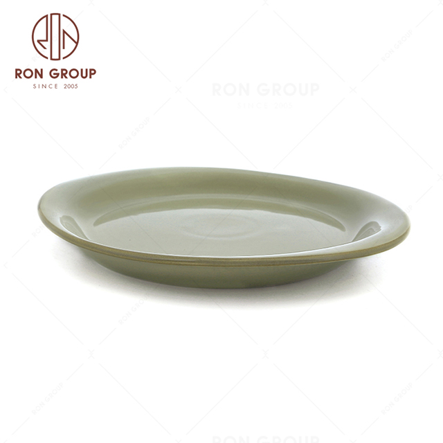 RonGroup New Color Morandi Chip Proof Porcelain  Collection - Ceramic Dinnerware Watermelon Bowl