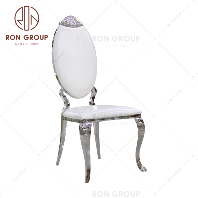 Hot selling hotel stacking tiffany chair metal wedding stainless steel chair for event