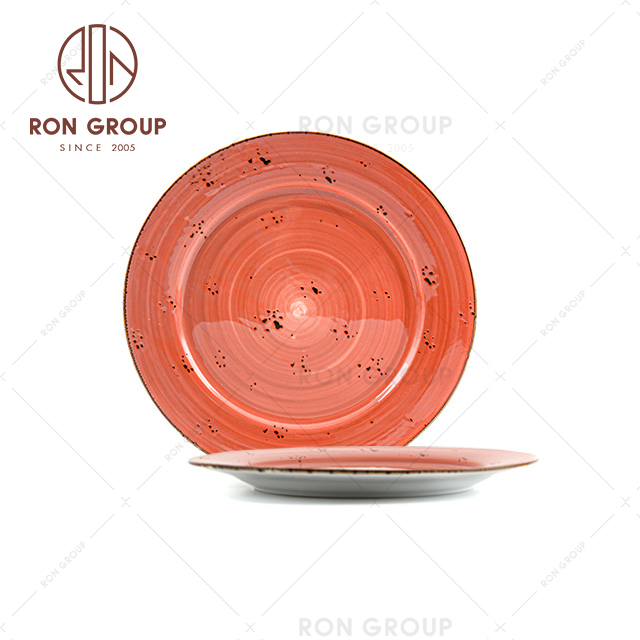 Porcelain dinnerware dinner crockery wholesale ceramic plate for hotel restaurant