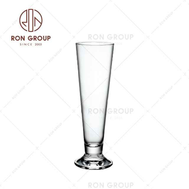 Tempered transparent reusable drinking tea glass water cup for Restaurant 