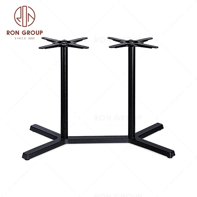 Wholesale commercial antique black cast iron metal table base metal coffee table legs for restaurant