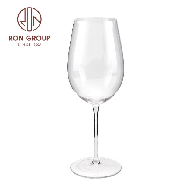 Wholesale clear wedding hotel crystal acrylic wine glass goblet