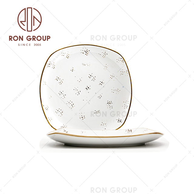 Best price hotel restaurant modern crockery tableware creative porcelain plates 