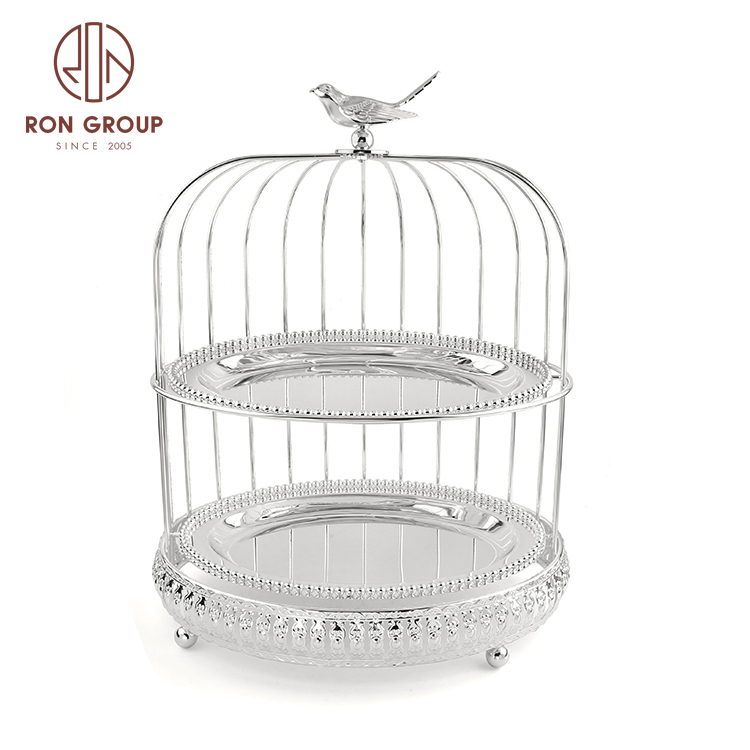 Creative bird cage display stand metal dessert table tray cake stand wedding decorations cake stand